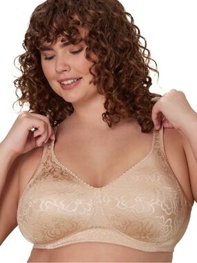 B07. Playtex 18 Hour Ultimate Lift  & Support Wire Free- Nude- 38DD